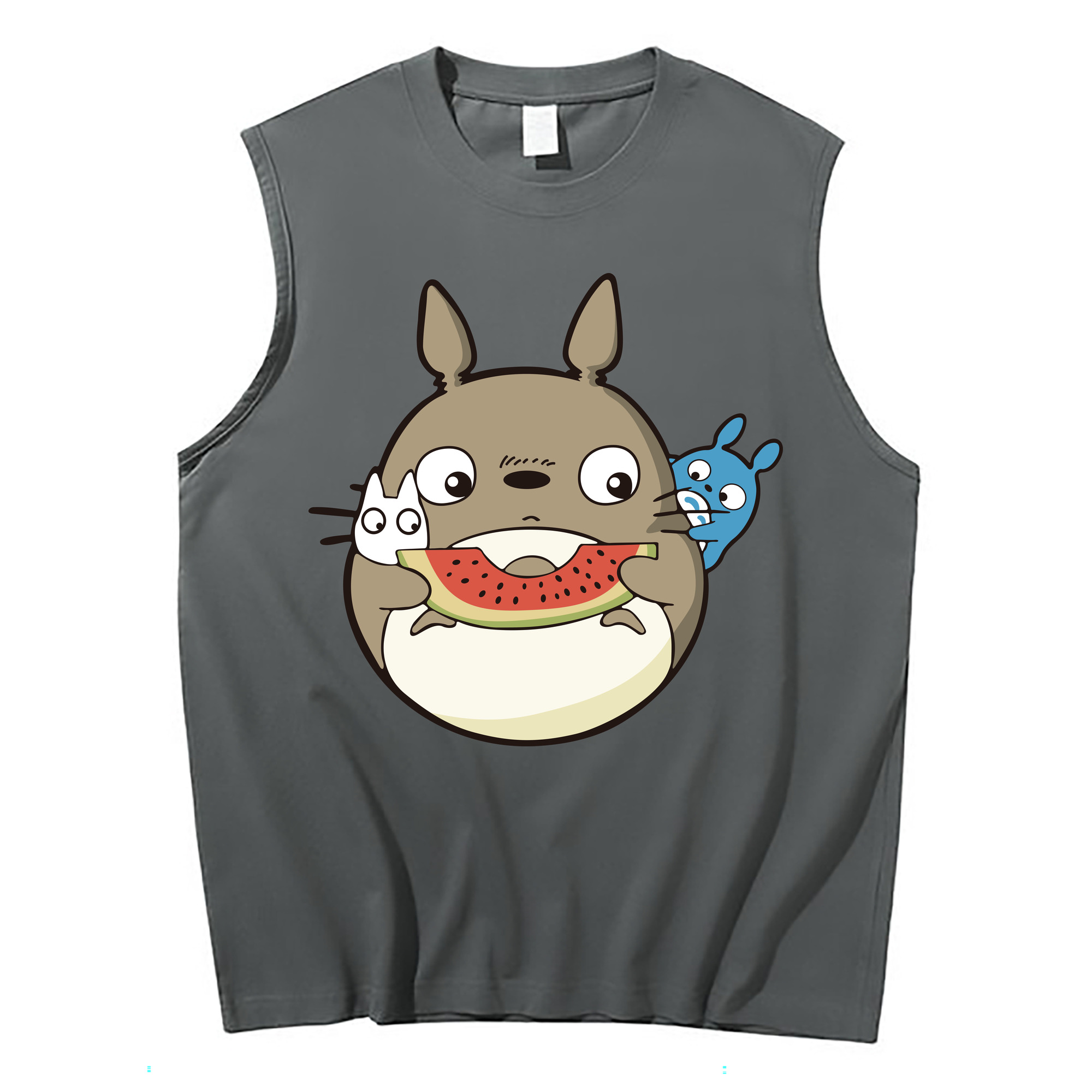 （画像用） となりのトトロ 草壁メイ 草壁サツキ My Neighbor Totoro Satsuki Kusakabe Mei Kusakabe コットン100％タンクトップ（フロントプリント）